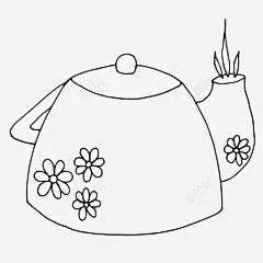 水壶手绘餐具图标 UI图标 设计图片 免费下载 页面网页 平面电商 创意素材