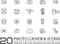线性摄影器材图标矢量素材(图片ID：82204)-矢量图标-素材中国16素材网