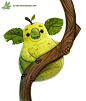 Daily Paint #1171. Koala Pear by Cryptid-Creations.deviantart.com on @DeviantArt