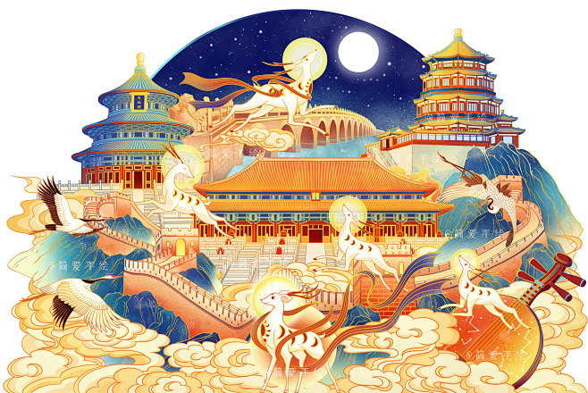 中秋 项目 | Behance 上的照片...