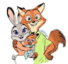 ZOOTOPIA~#JUDY#&amp;#NICK##疯狂动物城##ZOOTOPIA##迪士尼动画##原创手绘# #同人##3D电影##插画##人设##漫画##朱迪##尼克#