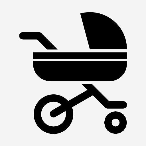 婴儿车logo设计图片