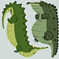 Dom Scruffy Murphy on Instagram: “On the subject of scaley reptiles, here's some crocs and gators. I'm a big believer in getting ideas across quickly in design work, I find…”