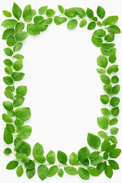 植物叶子背景创意素材边框元素