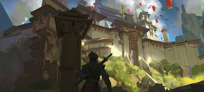 场景原画  图/拯-雁甲 学生作品