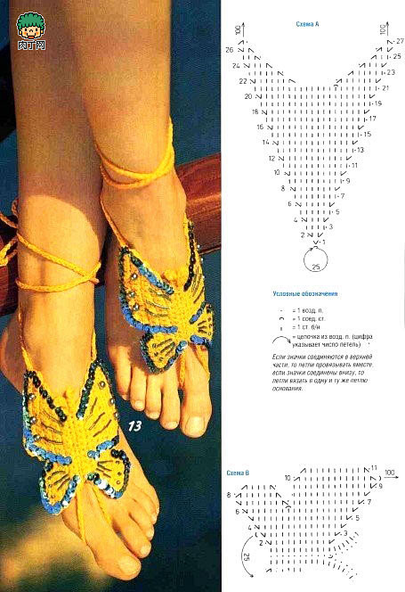 拖鞋的钩法—复古钩花拖鞋的编织教程