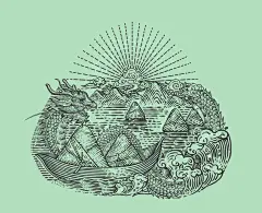 端午插画｜插画｜包装设计-古田路9号-品牌创意/版权保护平台