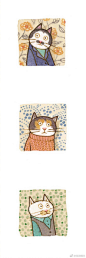 一脸搞不清状况的猫
天然呆的属性猫主题系列插画
简直又呆又可爱ớ ₃ờ
来自画师Eunyoung Seo 
#画里的故事# ​​​​ 