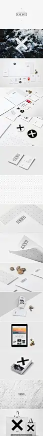 Loot branding corporate identity stationary minimal logo webdesign shopping bag wrapping paper business card sticker letterhead pattern black and white b&amp;w graphic design: 