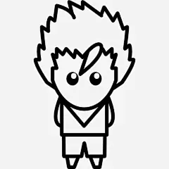 动漫人物的头发图标_新图网 https://ixintu.com 人 漫画 日本的孩子 日本 动画