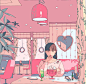 插画丨独居小姐姐画出每个女生的秘密日常，向往的生活太甜了！ : 60万插画师共同关注→插画与品牌设计