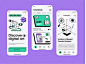 Digital Art - Social App by Matthew Galt for QClay on Dribbble