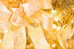 圣诞彩带树灯泡装饰灯