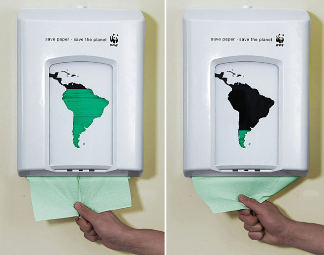 伴随着淡绿色纸巾一张张抽出，南美洲的绿色...