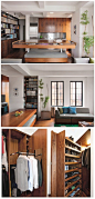 [#《时尚家居》10月刊抢先看#《罗伯特.加诺 百变空间》] 它刚刚获得AIA（美国建筑师联合会）官方杂志颁发的2012年美国最佳公寓设计大奖。50㎡的使用空间，就像一本书，纯白的封面内藏着一片精彩世界。