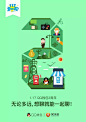 QQ钱包联合6大品牌进行推广，向支付多元化领域扩展 #2周年# #插图# #扁平# #海报#  #设计#