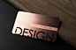 Print online with FREE metal business card templates | RockDesign.com