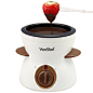 VonShef Electric Chocolate Fondue Melting Pot, Warmer, Chocolatier, Cheese Melter, Free 2 Year Warranty - Includes FREE Spatula, 10 Skewers & 10 Forks: Amazon.co.uk: Kitchen & Home