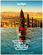 Topflight: Many Sides of Italy • Ads of the World™ | Part of The Clio Network : Publicis Dublin collaborated with Topflight to create a high impact campaign that promotes a wide range of Italian holidays. The leading Dublin creative agency kept this one s