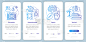 recreation industries blue onboarding mobile app