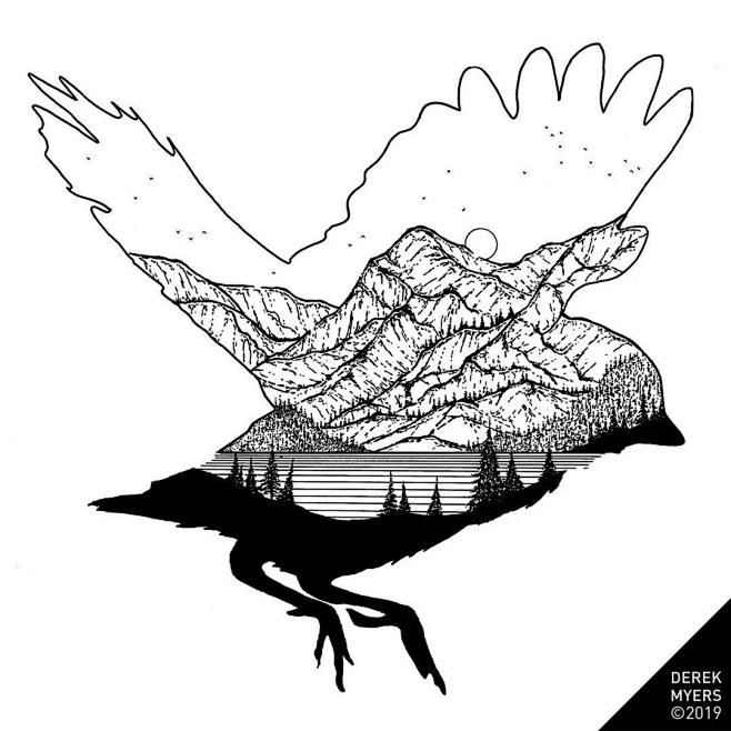 derekmyers针管笔绘画50