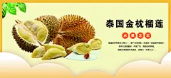 榴莲宣传海报展板