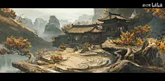【审美提升】游戏场景美术26古风场景_哔哩哔哩_bilibili