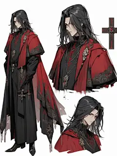 角色｜牧师｜哥特服饰