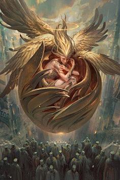 基督教-炽天使·撒拉弗:撒拉弗是神的使者中最高位者,天使之首炽天使