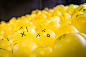 Ball.Room. / 2016 : I have created 65 different well-known as well as new emojis that have been put on 2015 yellow inflatable beach balls using 14 character sets of different typefaces. Then I filled up a room with these yellow balls.Every visitor can tak