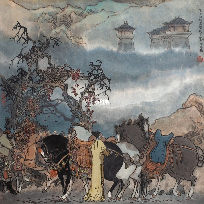 戴敦邦绘《长恨歌》君臣相顾尽沾衣
