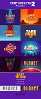 Text Effects For Games 2 : Create your own game logo with these text effects. Easy to use, just open the smart object, edit the text and save. Purchase link: https://graphicriver.net/item/text-effects-for-games-2/19248692
