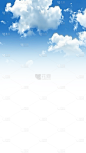 风光通用渐变天空白云元素素材