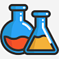 化学图标_新图网 https://www.ixintu.com 化学教育 化学 实验室烧瓶