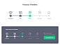 Process style guide mobile app website interface process timeline uiux ui web