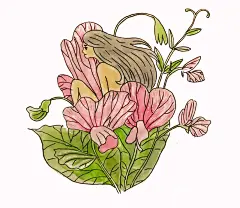 豌豆&amp;不是公主-April的小插画