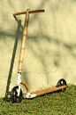 Bamboo Kick Scooter : The idea was to explore bamboo and replace it with non-sustainable materials like plastic etc. This product is strong, tensile, light and foldable. 