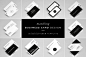 高端设计师经典黑配色简历模板包 Black Collection Resume/CV Bundle