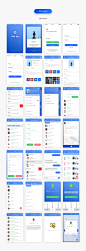 Find Job | App Design | 30 Screens ，招聘，找工作，IM，社交