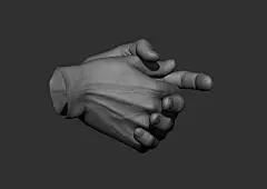12 Male hand poses