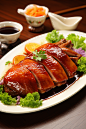 脆皮鸭香酥鸭北京吊炉美味烤鸭图片摄影图