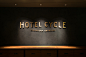 Logotype and interior signage designed by UMA  for U2's Onomichi based Hotel Cycle