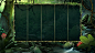 Designed Jungle Slots frame and background.