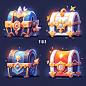 ciweituzi_a_set_of_4_closed_treasure_chest_as_a_UI_2d_icon_for__1d232de1-2b6b-42fe-8e72-61e748df3585