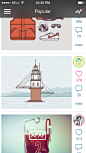 图片分享app的照片列表界面-社交-白色-列表，简洁-App设计分享