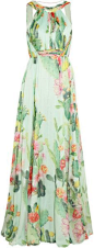 v. MATTHEW WILLIAMSON ENGLAND Cactus Garden Printed Silk chiffon Gown - Lyst