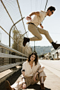 creative couple poses, modern poses, modern couple, editorial shoot, e