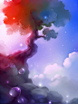 拉脱维亚插画师Apofiss水彩作品壁纸 640x480