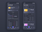 Money organizer app design cashflow money app organizer dark theme dark dark app mobile app ux ui