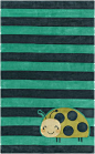 Imagine this rug as the centerpiece of your nursery! Super cute lady bug motif in green and blue from the Young Life Collection by Surya. (YGL-7010):